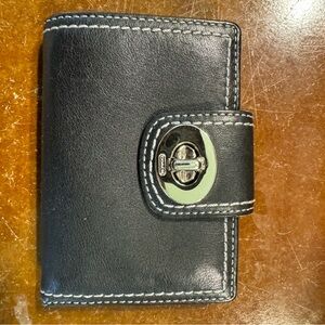 Coach wallet with clasp